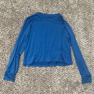 3/$15 Blue long sleeve athletic top